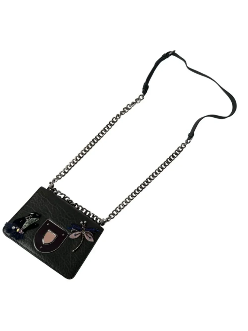 Dior Diorama Club Emblem Chain Shoulder Bag Dragonfly